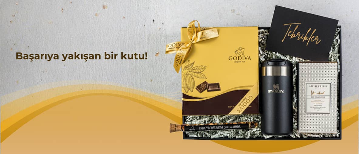 Dark Gold Tebrikler Hediye Kutusu