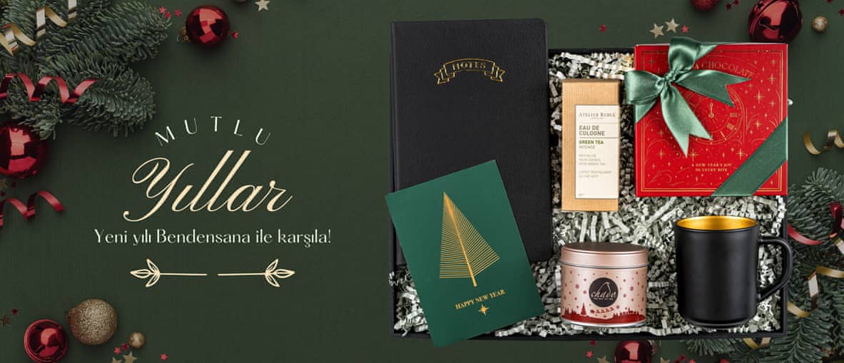 Yeni Yıl Tebrik Premium Yılbaşı Hediye Kutusu