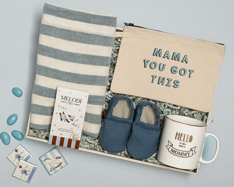 Anneye Erkek Bebek Kutusu