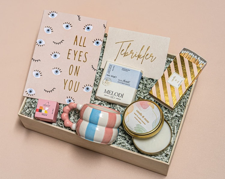 Blue Pink Hediye Kutusu