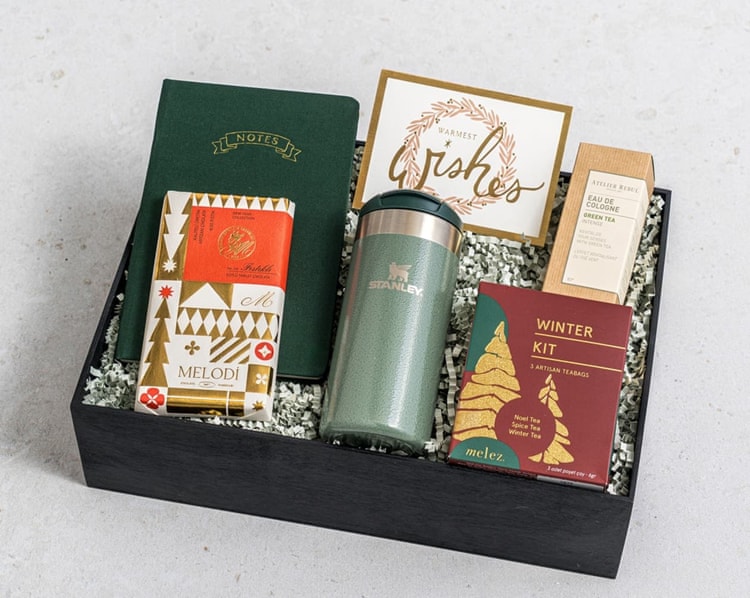 Bordo Haki Ofis Premium Yılbaşı Hediye Kutusu