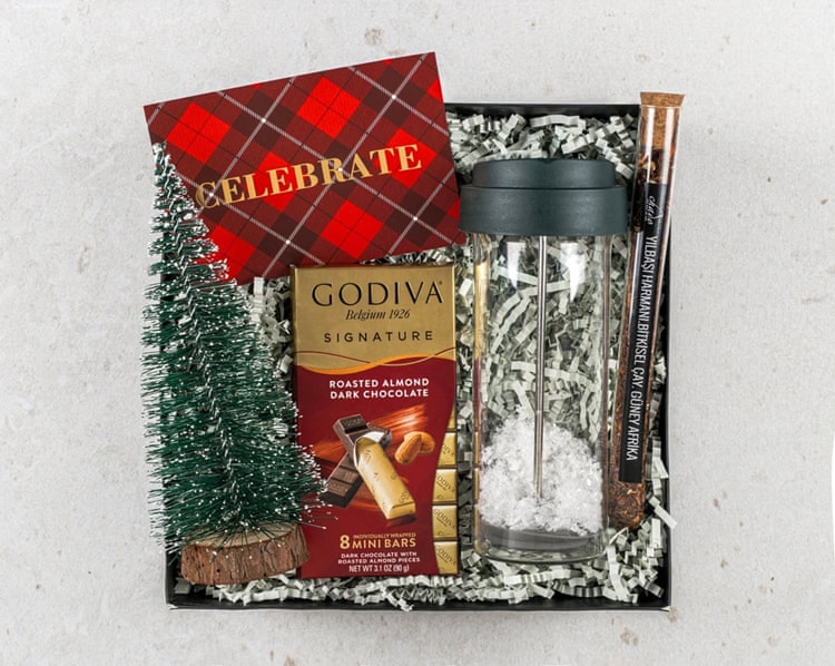 Çay Çikolata Mini Yılbaşı Hediye Kutusu