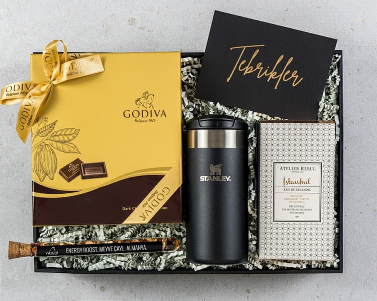 Dark Gold Tebrikler Hediye Kutusu