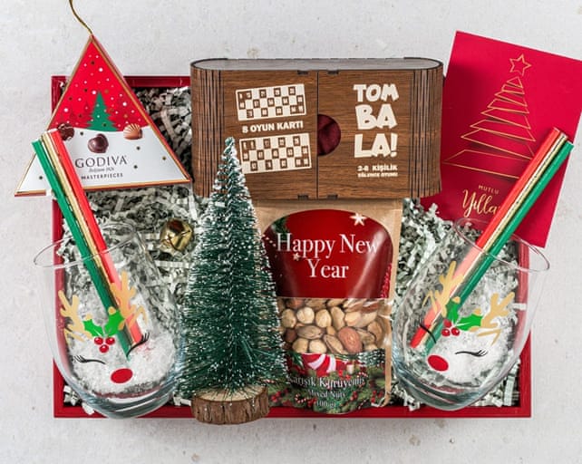 Dolu Dolu Tombala Yılbaşı Hediye Kutusu