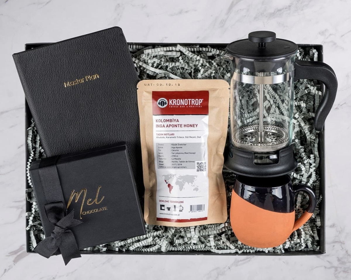 Kahve Çikolata Ofis Hediye Kutusu BendenSana