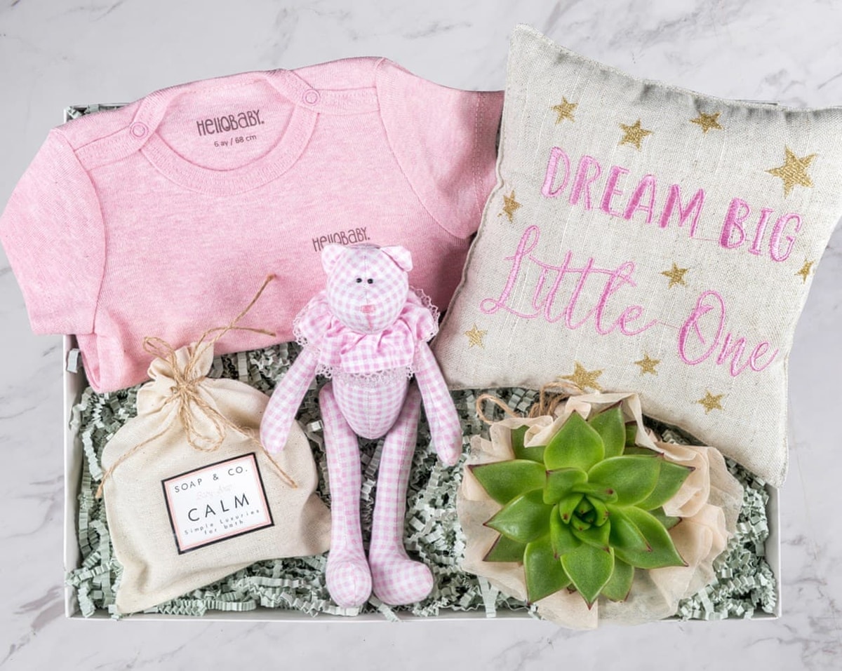 Pink Bear Bebek Hediye Kutusu BendenSana