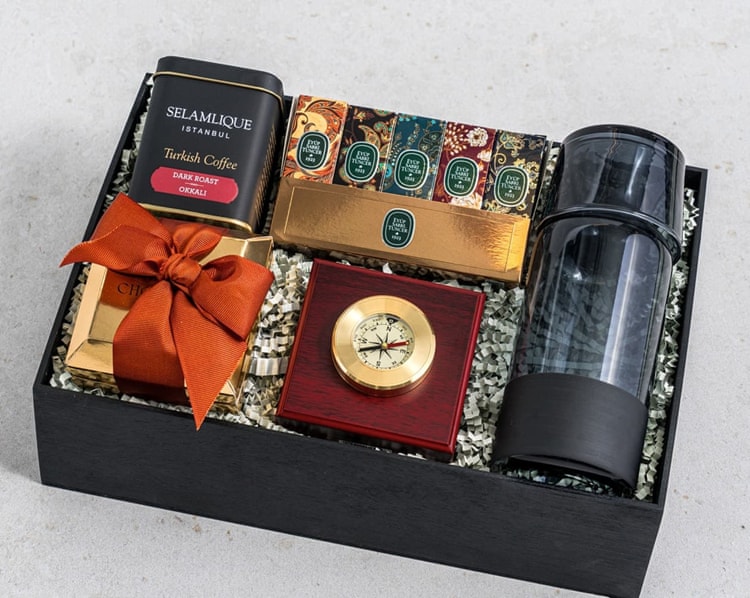 Pirinç Pusulalı Hediye Kutusu