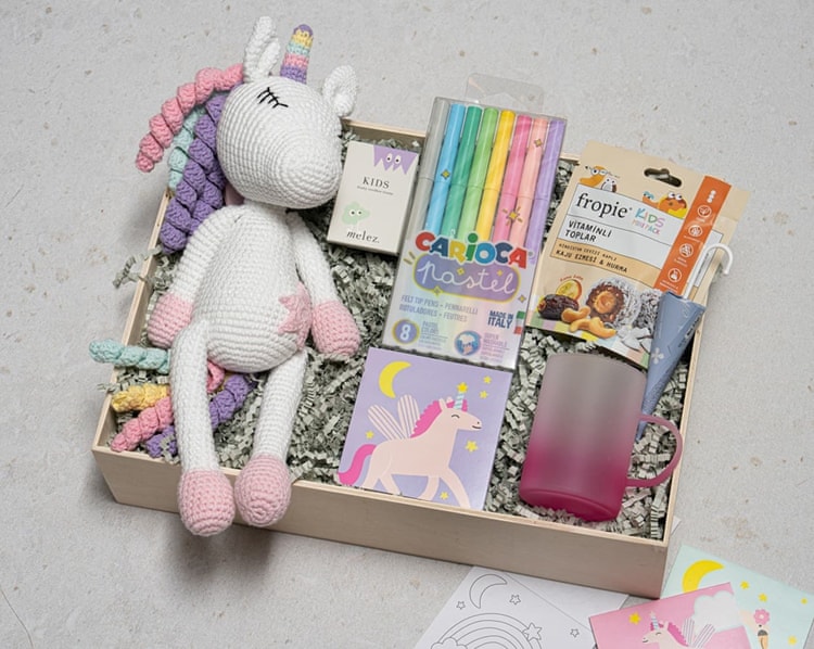Renkli Pony Hediye Kutusu