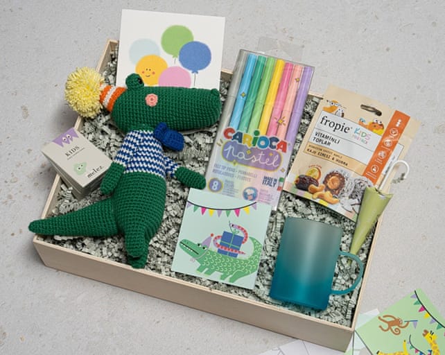 Renkli Timsah Hediye Kutusu