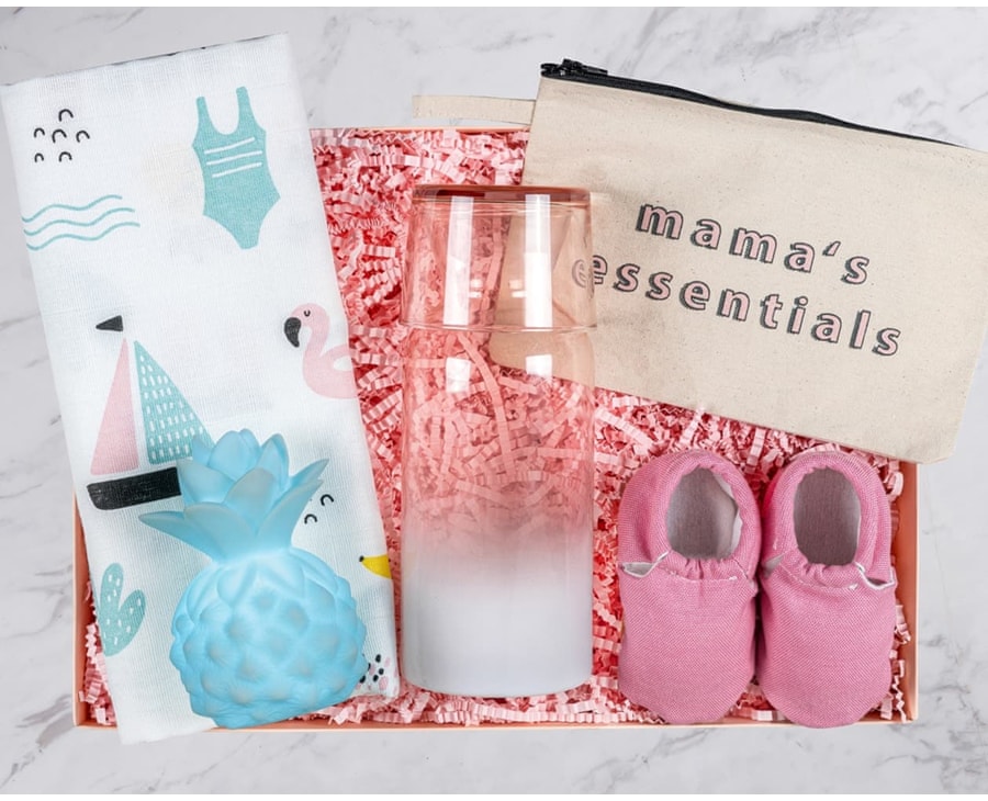 Renkli Yaz Kız Bebek Hediye Kutusu BendenSana