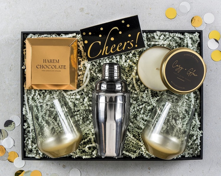 Silver & Gold Cheers Hediye Kutusu