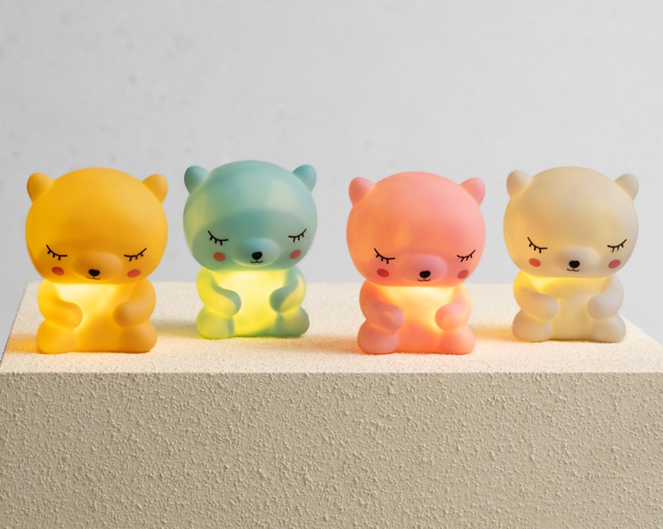 Ayıcık Işıklı Kız Bebek Hediye Kutusu