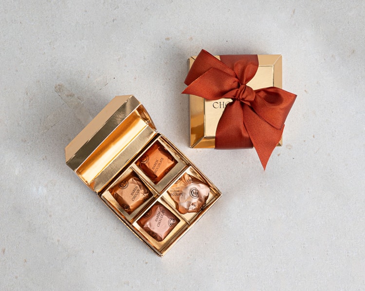 Bronz Kahve Premium Yılbaşı Hediye Kutusu