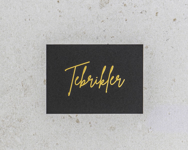 Dark Gold Tebrikler Hediye Kutusu