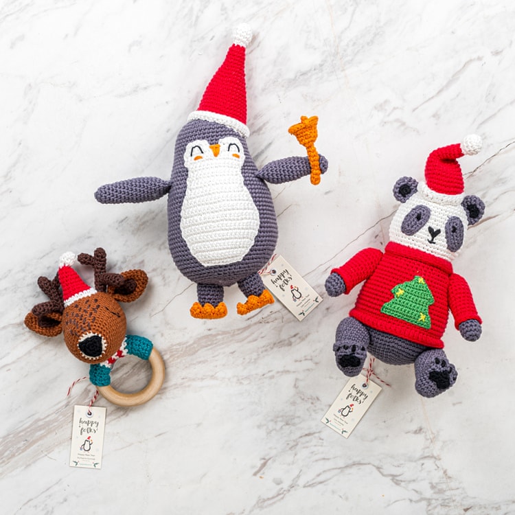 Sevimli Penguen Yılbaşı Hediye Kutusu